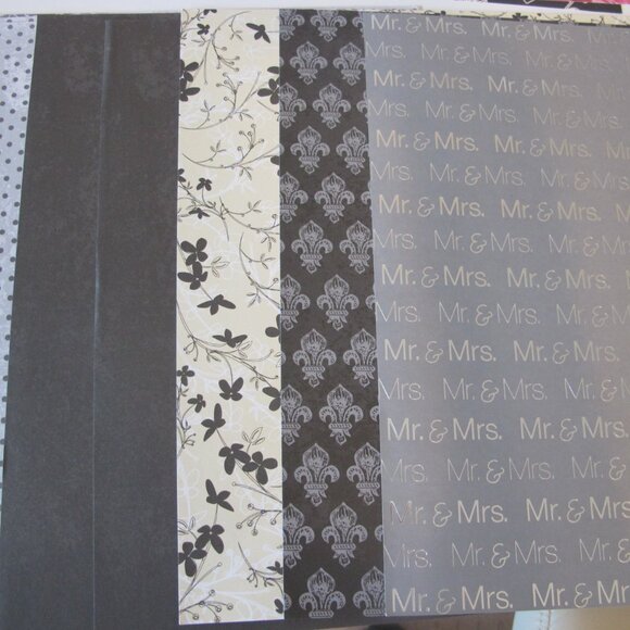 Bundle of 27 Wedding Scrapbook Pages 12"x12" New Condition. - Picture 7 of 8